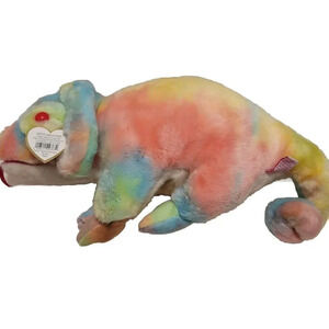 Ty Beanie Buddies Rainbow Vintage 1999 Iguana Plush Soft Toy Stuffed Animal